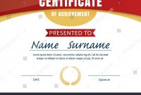 Certificate Template Diploma Layout A  Size Stock Vector Royalty regarding Certificate Template Size