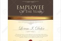 Certificate Template Employee Of The Year Royalty Free Cliparts pertaining to Employee Of The Year Certificate Template Free