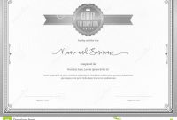 Certificate Template For Achievement Appreciation Stock Vector intended for Commemorative Certificate Template