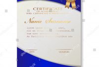 Certificate Template Luxury Modern Pattern Qualification Stock inside Qualification Certificate Template