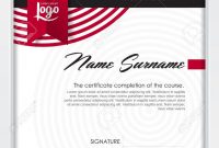 Certificate Template With Clean And Modern Pattern Qualification throughout Qualification Certificate Template