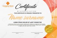 Certificate Template With Polygonal Style And Modern Pattern in Workshop Certificate Template