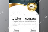 Certificate Templatea Size Diploma Vector Illustration Stock Vector within Certificate Template Size