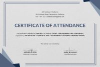 Certificate Templates  Attendance Certificate Templates Doc Pdf with regard to Conference Certificate Of Attendance Template