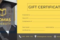 Certificate Templates Free Graduation Gift Certificate Template In within Graduation Gift Certificate Template Free