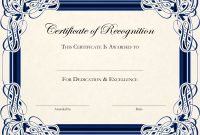 Certificatetemplatedesignsrecognitiondocs  Blankets inside Template For Certificate Of Appreciation In Microsoft Word