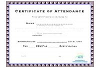 Ceu Certificate Of Completion Template Continuing Education Hours pertaining to Continuing Education Certificate Template