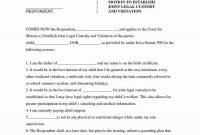 Charming Free Joint Custody Agreement Forms With Pics throughout Free Joint Custody Agreement Template