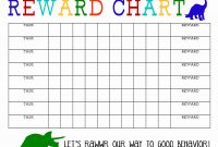 Chart Template Printable Printable Reward Charts Printable with regard to Reward Chart Template Word