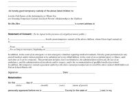 Child Custody Agreement Special Best S Of Temporary Guardianship throughout Joint Custody Agreement Template