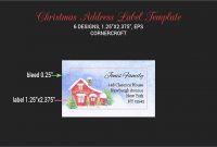 Christmas Address Label Template  Print Templates  Christmas regarding Christmas Address Labels Template