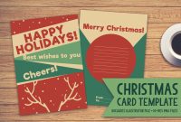 Christmas Card Template Graphicthe Stock Croc  Creative Fabrica in Adobe Illustrator Christmas Card Template