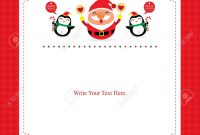 Christmas Card Template Santa Claus Royalty Free Cliparts Vectors pertaining to Happy Holidays Card Template