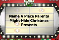 Christmas Family Feud Trivia Powerpoint Game  Mac And Pc Compatible with Family Feud Powerpoint Template With Sound