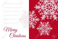 Christmas Vector Greeting Card Template With Blank Text Field with regard to Blank Snowflake Template