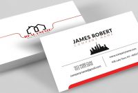 Clean Illustrator Business Card Design With Free Template Download with Download Visiting Card Templates