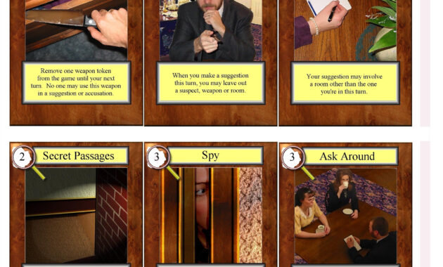 Clue Cards throughout Clue Card Template