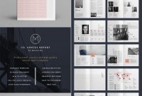 Co Minimal Annual Report Indesign Template Design  Design  Report with Free Annual Report Template Indesign