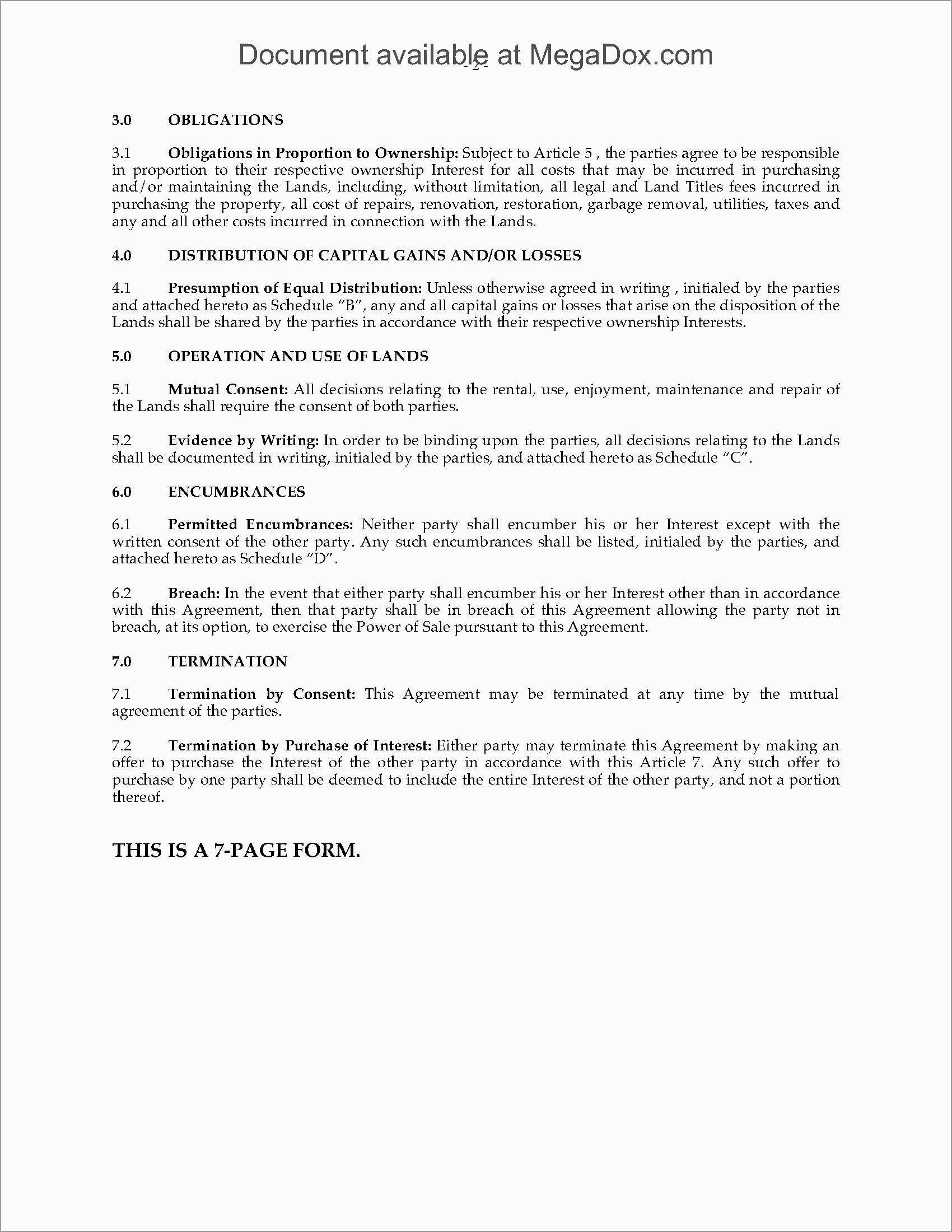 Co Ownership Agreement Template Free Pretty Agreement Between intended for Joint Property Ownership Agreement Template
