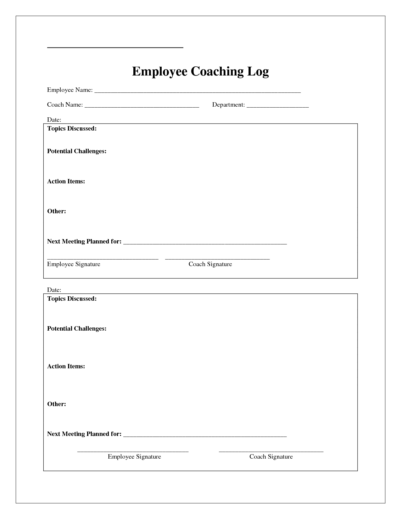 Coaching Log Template  Google Search  Coaching  Coaching regarding Coaches Report Template