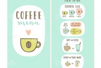 Coffee Bar Menu Template Stock Vector Illustration Of Coffee intended for Design Your Own Menu Template