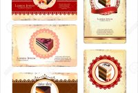 Coffeetea And Cakes Menu Or Business Card Template Royalty Free intended for Cake Business Cards Templates Free