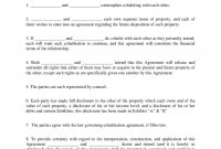Cohabitation Agreement Template   Free Templates In Pdf Word with regard to Free Cohabitation Agreement Template