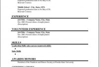 College Student Resume Template Microsoft Word Free Sample For inside Resume Templates Word 2013