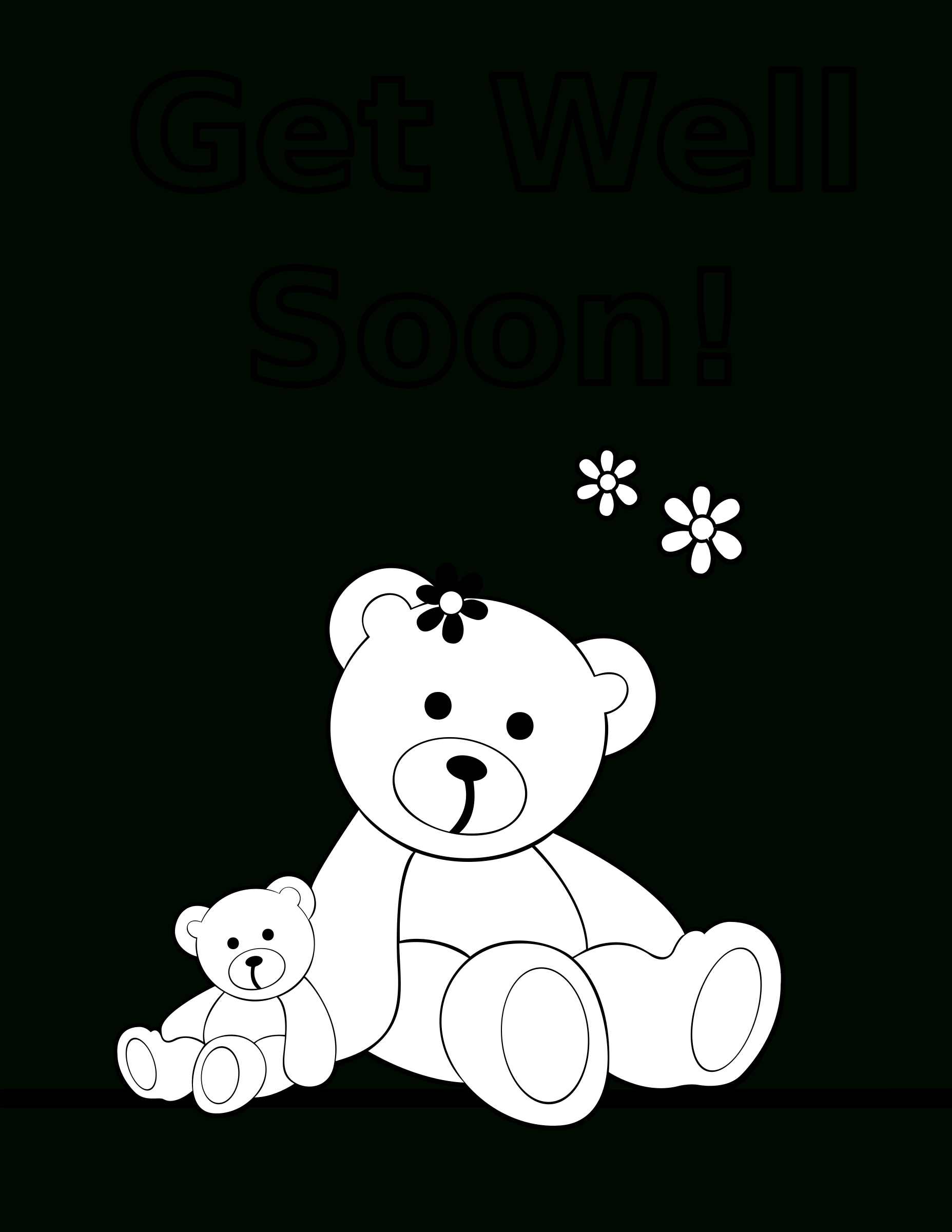 Coloring Pages Free Coloring Pageso Print Get Well Soon X For within ...