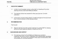 Commercial Cleaning Contract Template Example Free – Wfacca within Free Commercial Cleaning Contract Templates