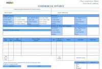 Commercial Invoice For Export In Excel regarding Invoice Template Excel 2013