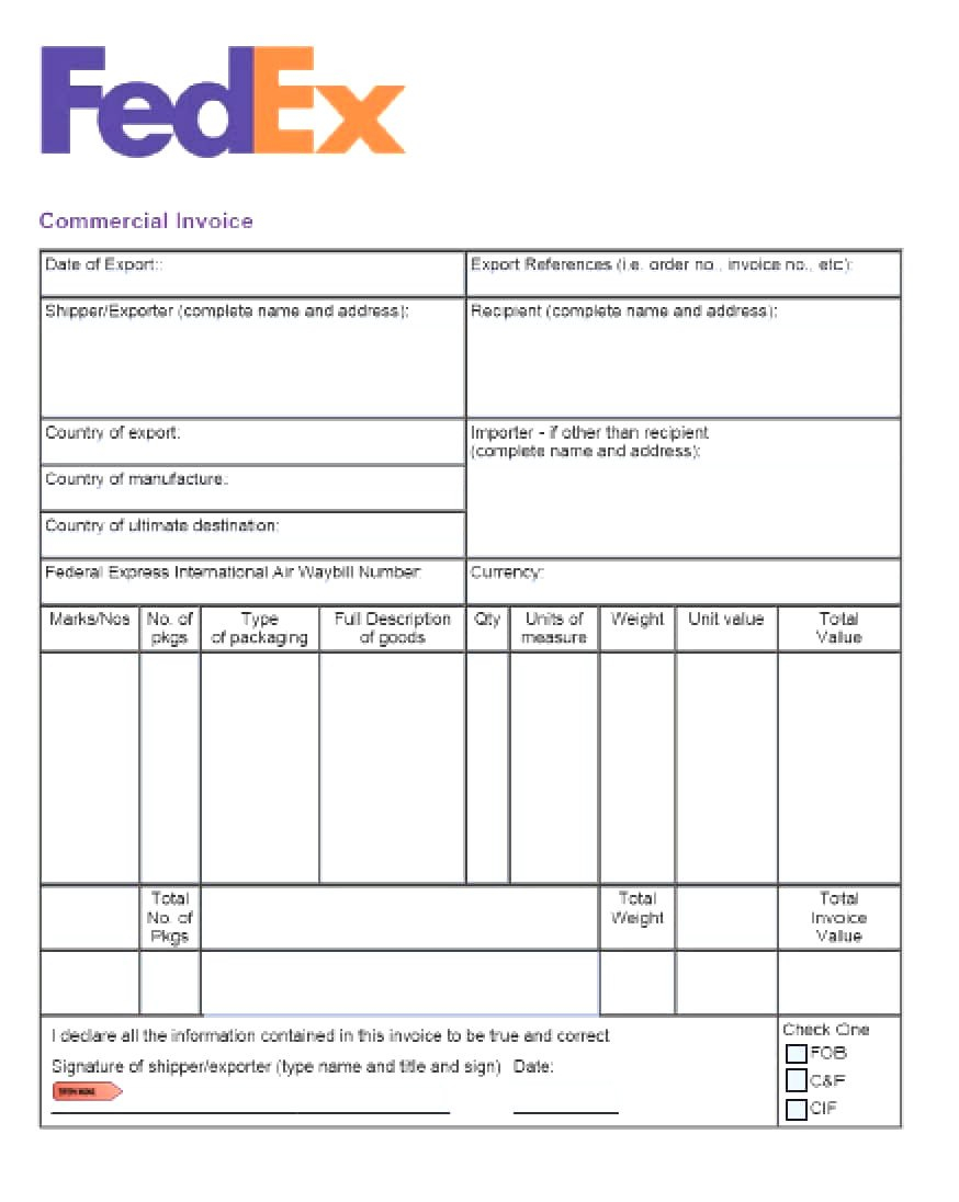 Commercial Invoice Template Canada As Well Customs With Plus Export within Customs Commercial Invoice Template