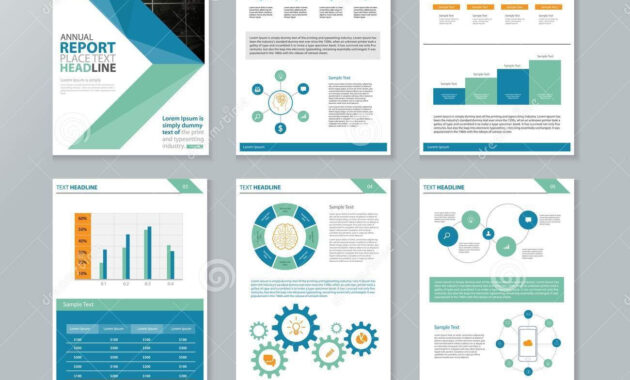 Company Profile Annual Report  Brochure  Flyer Page Layout in Annual Report Template Word Free Download