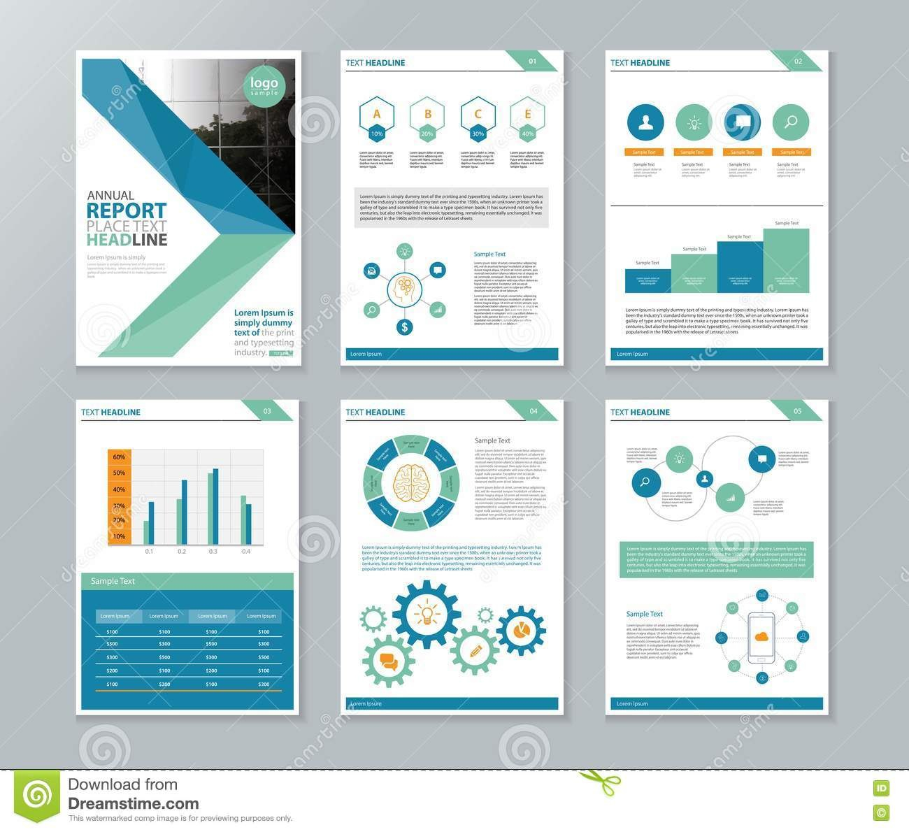 Company Profile Annual Report  Brochure  Flyer Page Layout in Annual Report Template Word Free Download