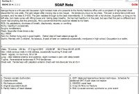 Completed Esoap Note Sample — Nbome with regard to Soap Report Template