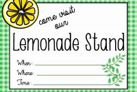 Concession Stand Flyer Template Beautiful Printable Lemonade Stand pertaining to Concession Stand Menu Template