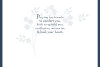 Condolence Template Card Diy Print Cut And Fold Template Fits with Sympathy Card Template
