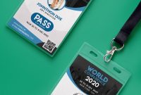 Conference Vip Entry Pass Id Card Template Psd  Psd Print Template in Conference Id Card Template