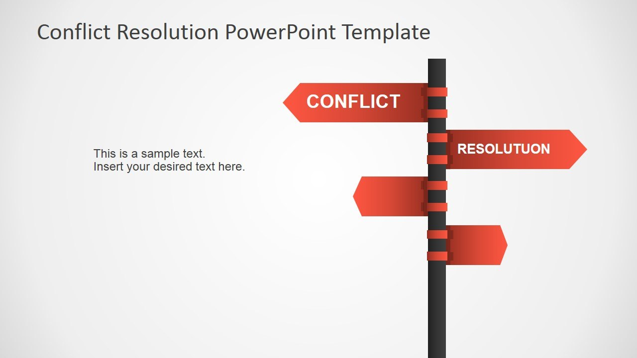 Conflict Resolution Powerpoint Template  Slidemodel pertaining to Powerpoint Template Resolution