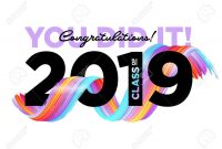 Congratulations Graduates Class Of  Vector Logo Graduation throughout Graduation Banner Template