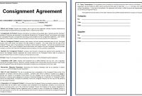 Consignment Contract Template  Template Business regarding Simple Consignment Agreement Template