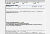Construction Incident Report Form Template – Kenicandlecomfortzone intended for Construction Accident Report Template