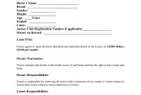Contract For Rent To Own Home Forms  Free Printable Documents inside Free Rent To Own Agreement Template