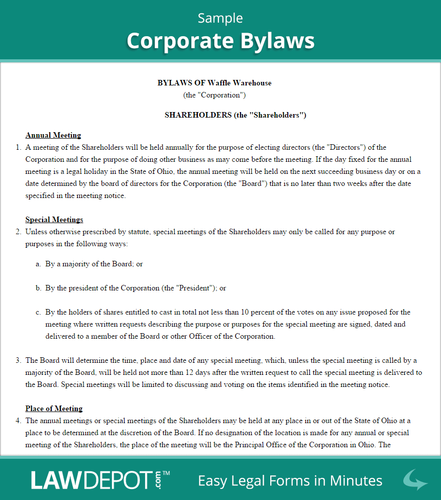 Corporate Bylaws Template Single Owner The Real Reason  Bybloggers in Corporate Bylaws Template Word