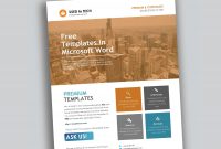 Corporate Flyer Design In Microsoft Word Free  Used To Tech pertaining to Free Business Flyer Templates For Microsoft Word