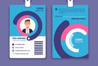 Corporate Id Card Professional Employee Identity Vector Image regarding Sample Of Id Card Template