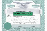 Corporate Stock Certificates Template Free Lovely Downloadable Stock regarding Corporate Share Certificate Template