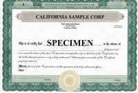 Corporate Stock Certificates Template Free New Blank Free Mon Stock in Corporate Share Certificate Template