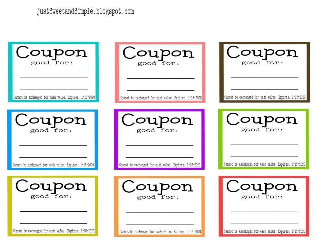 Coupon Template Word  Template  Mother's Day Coupons Birthday regarding Coupon Book Template Word