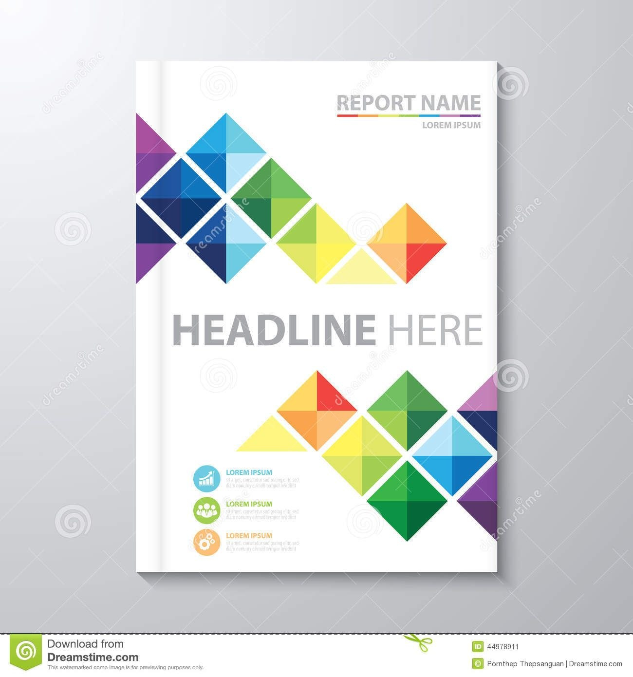 Cover Annual Report Stock Vector Illustration Of Artwork in Cover Page For Annual Report Template